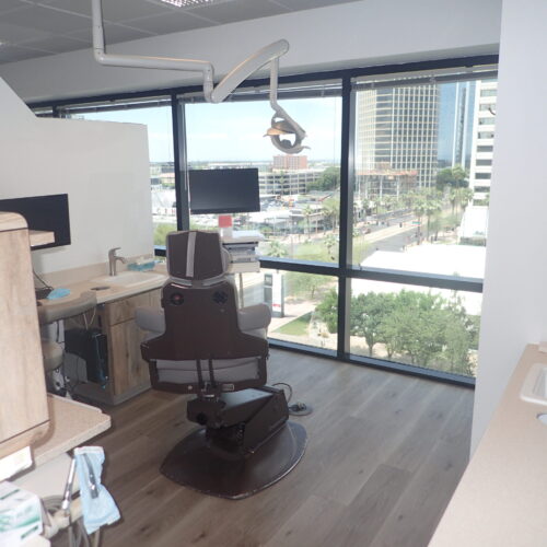 dental office with a view outside